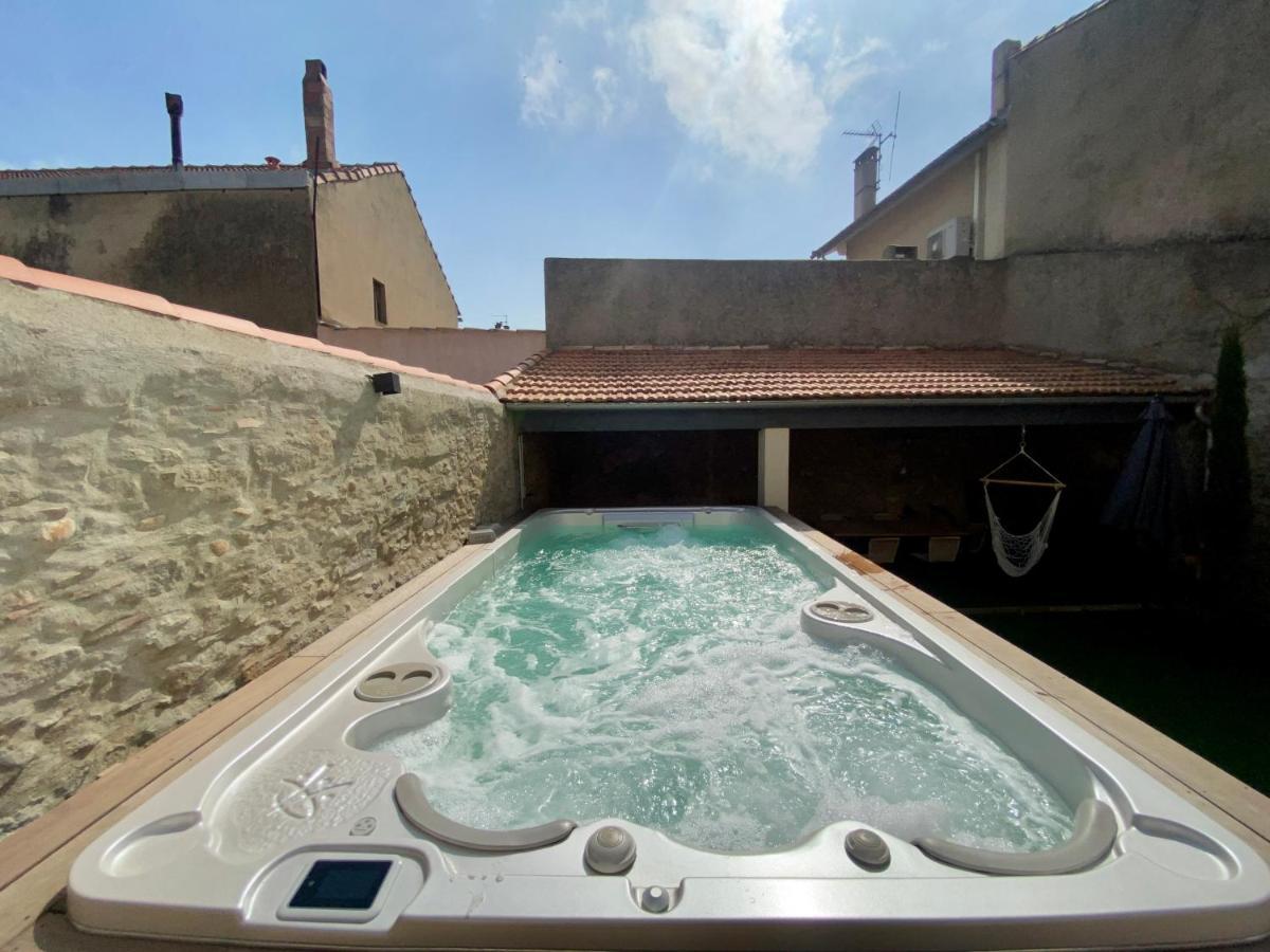 Les Bulles De Carca - Maison Avec Spa De Nage Carcassonne Luaran gambar