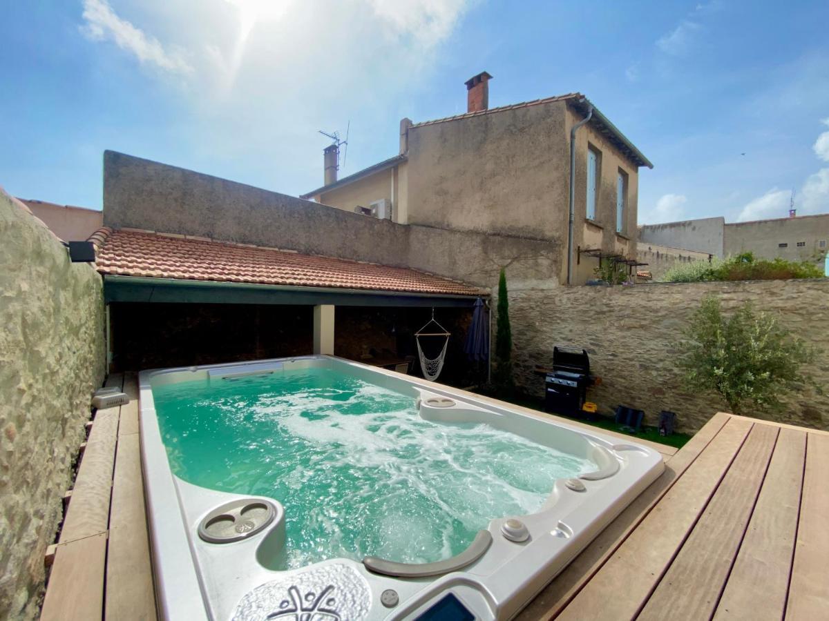Les Bulles De Carca - Maison Avec Spa De Nage Carcassonne Luaran gambar